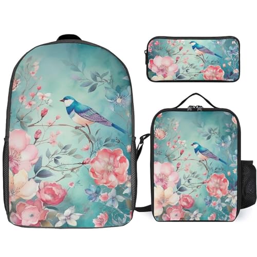 Sac à dos motif oiseau idéal pour vos sorties pique-nique et journées de cours
