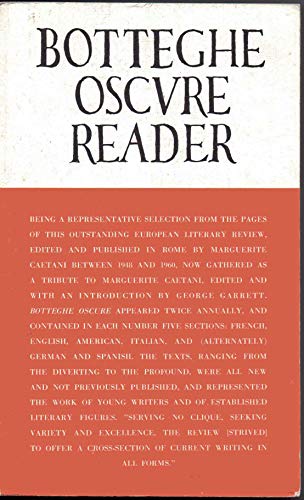 Botteghe Oscure Reader Botteghe Oscure Reader B... 0819560332 Book Cover