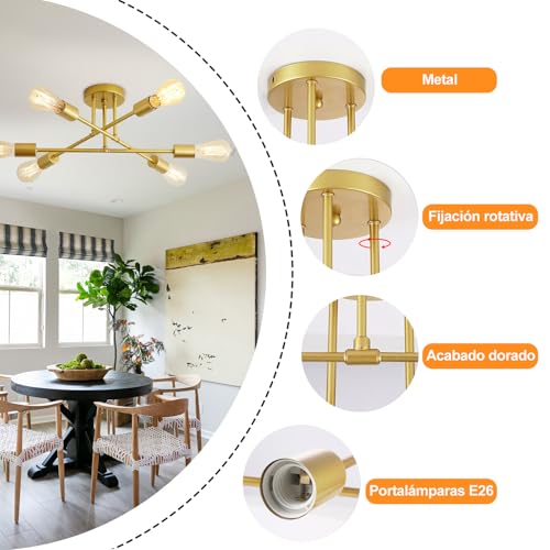 La Mejor Selección de Lamparas de techo baratas para comprar online. 29 Imagen adicional