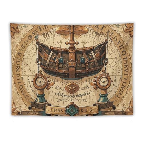 Tapisserie murale vintage grand format FHESDCW pour salon et dortoir cozy