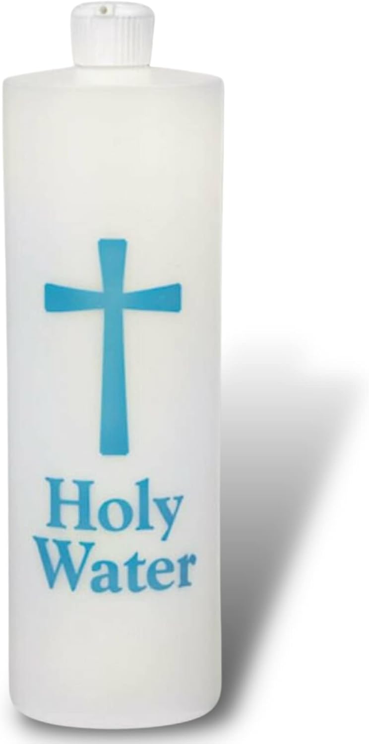 Needzo 32 Ounce Plastic Holy Water Bottle, Extra Large