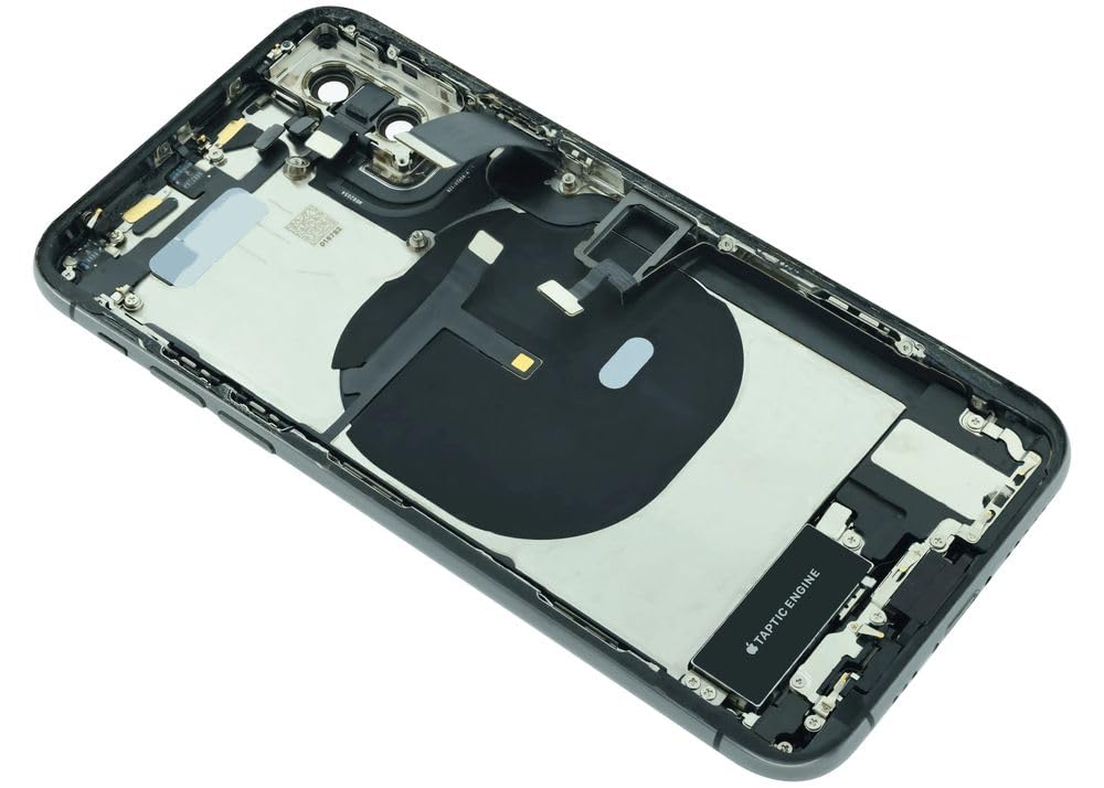 Mobile TM Compatible avec Back Housing W/Charging Port Flex and Small Components Pre-Installed for iPhone XS (Used OEM Pull: Grade B) (Space Gray)