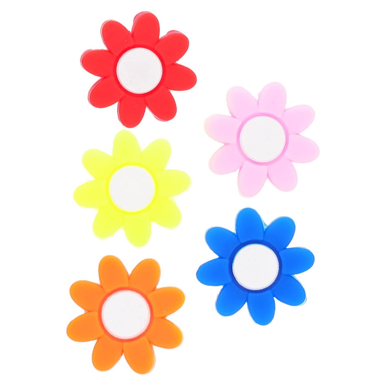 OSOLADY 5Pcs Flower Tennis Racket Dampeners Silicone Vibration Dampeners for Tennis Training Easy to Install Premium Quality for Enhanced Performance and Stability