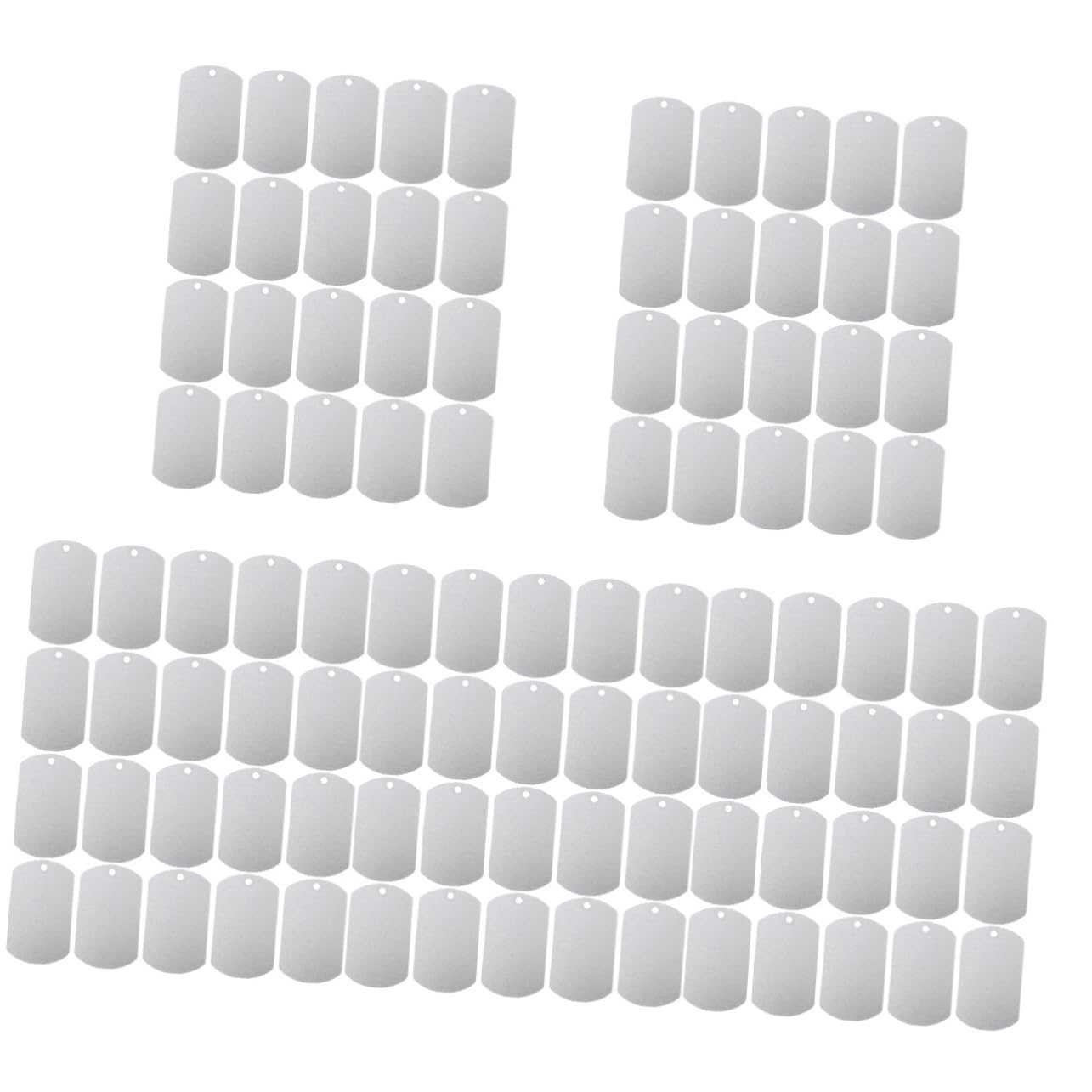 Mipcase Lot De 5 Médailles Gravées pour Animaux De Compagnie en Aluminium pour Chiens Et Chats Fabriquées À La Main 20 Pièces X 5