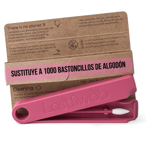 LastSwab Bastoncillos Oídos de LastObject - Bastoncillos Ecológicos Q-Tip - Diseñado en Dinamarca - Bastoncillo de Silicona Limpiador Oídos - Zero Waste
