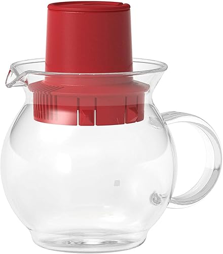 Miniatura 2 de Hario Tetera de tetera de 10.1 fl oz (roja, paquete de 2) (2 artículos)