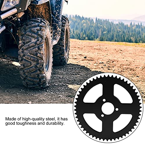 VBESTLIFE T8F 54 Zähne Stahlkettenrad, Langlebiges Innenloch 26mm Kettenblatt Kettenrad Harte Kurbelgarnitur Geeignet für Mini Motorrad ATV Kart