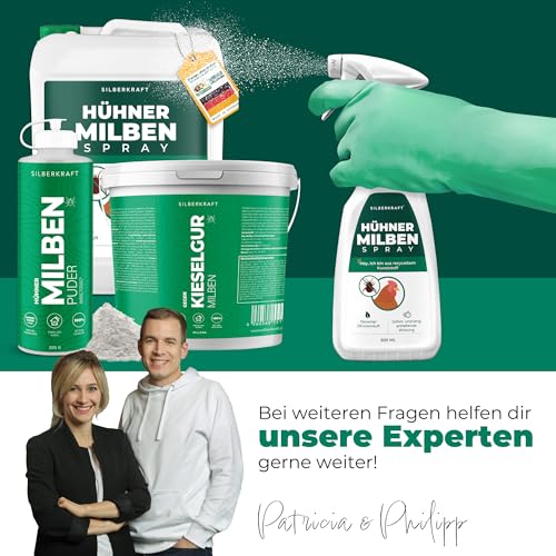 Silberkraft Milbenspray 500 ml für Hühner und Ziervögel, zuverlässiger Milbenschutz, effizientes und garantiert hilfreiches Anti-Milben-Mittel