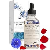 Pheromone Body Oil Perfume for Women – With Rose Petal, Sweet Almond Oils, and Cornflower Petals, Vanilla, Attractiveness Enhancer & Confidence Booster – Long-Lasting Fragrance