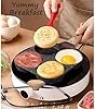 HUPECHAM Egg Pan With Lid 4-Cup Nonstick, and Healthy Granite Egg Frying Pan, Versatile Breakfast Skillet for Eggs, Pancakes, Plett, Crepes, Compatible with Gas Stove and Induction Cooktop #2