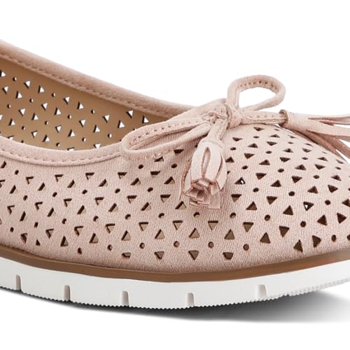 Pacer Perforated Leather Ballerinas4