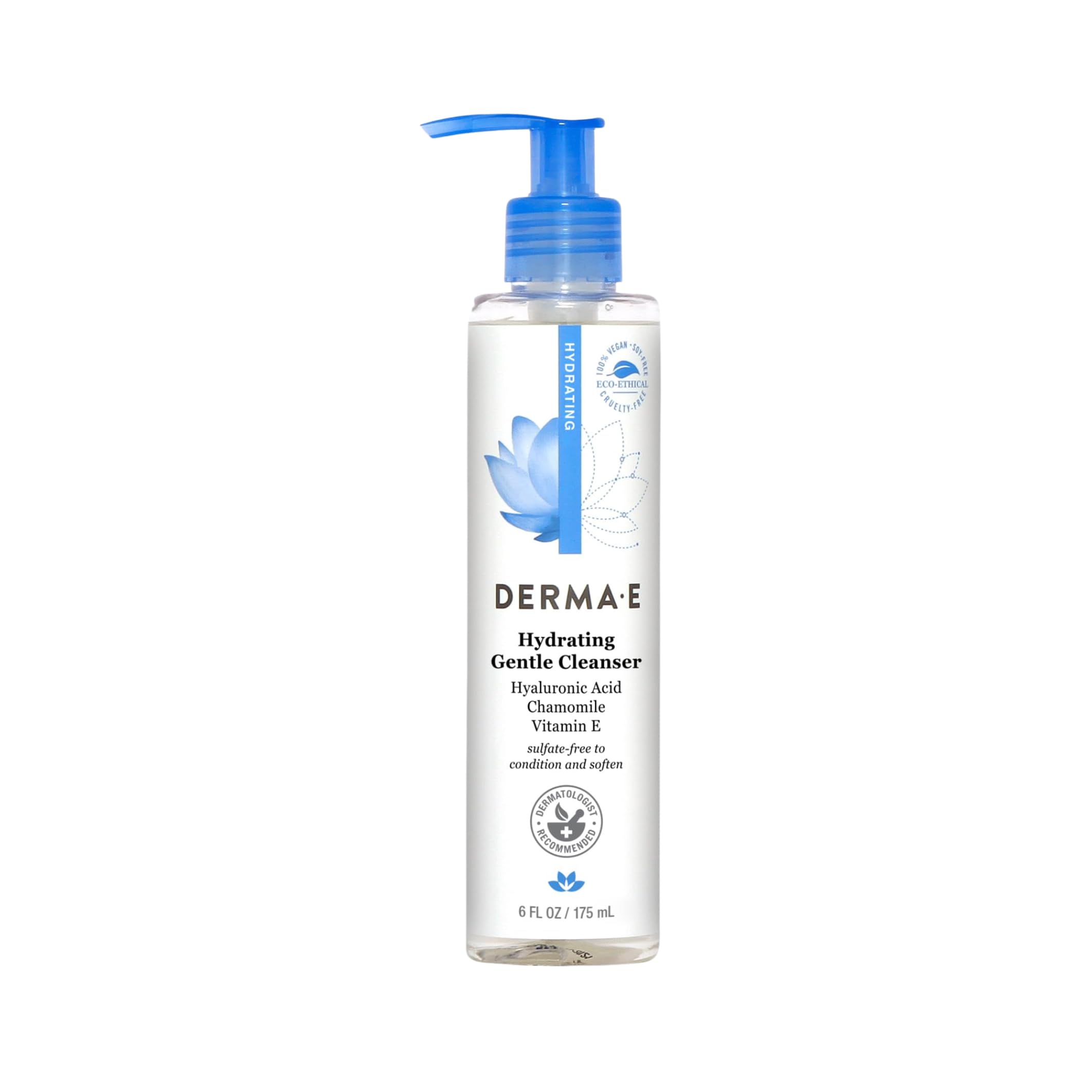 Derma E Hydrating Gentle Cleanser with Hyaluronic Acid – Moisturi…