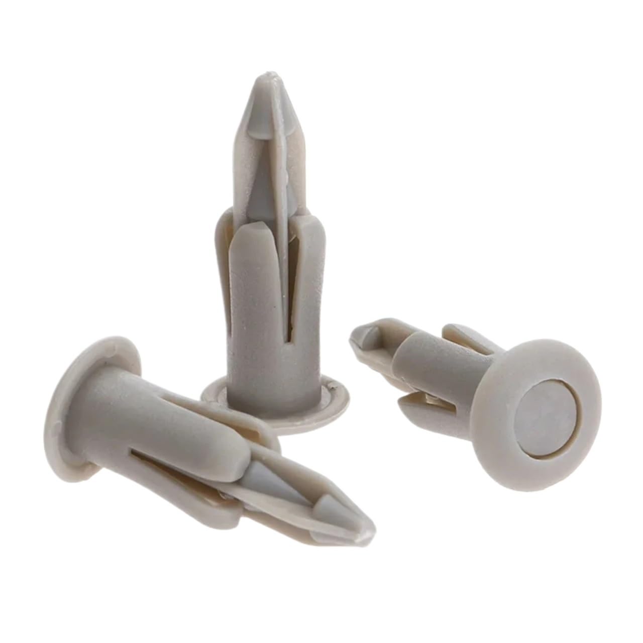 KXFVYNE 50Pcs 6.3mm Hole Auto Fastener Push Type Shield Retainers Plastic Rivets Clips Bumper/Trim