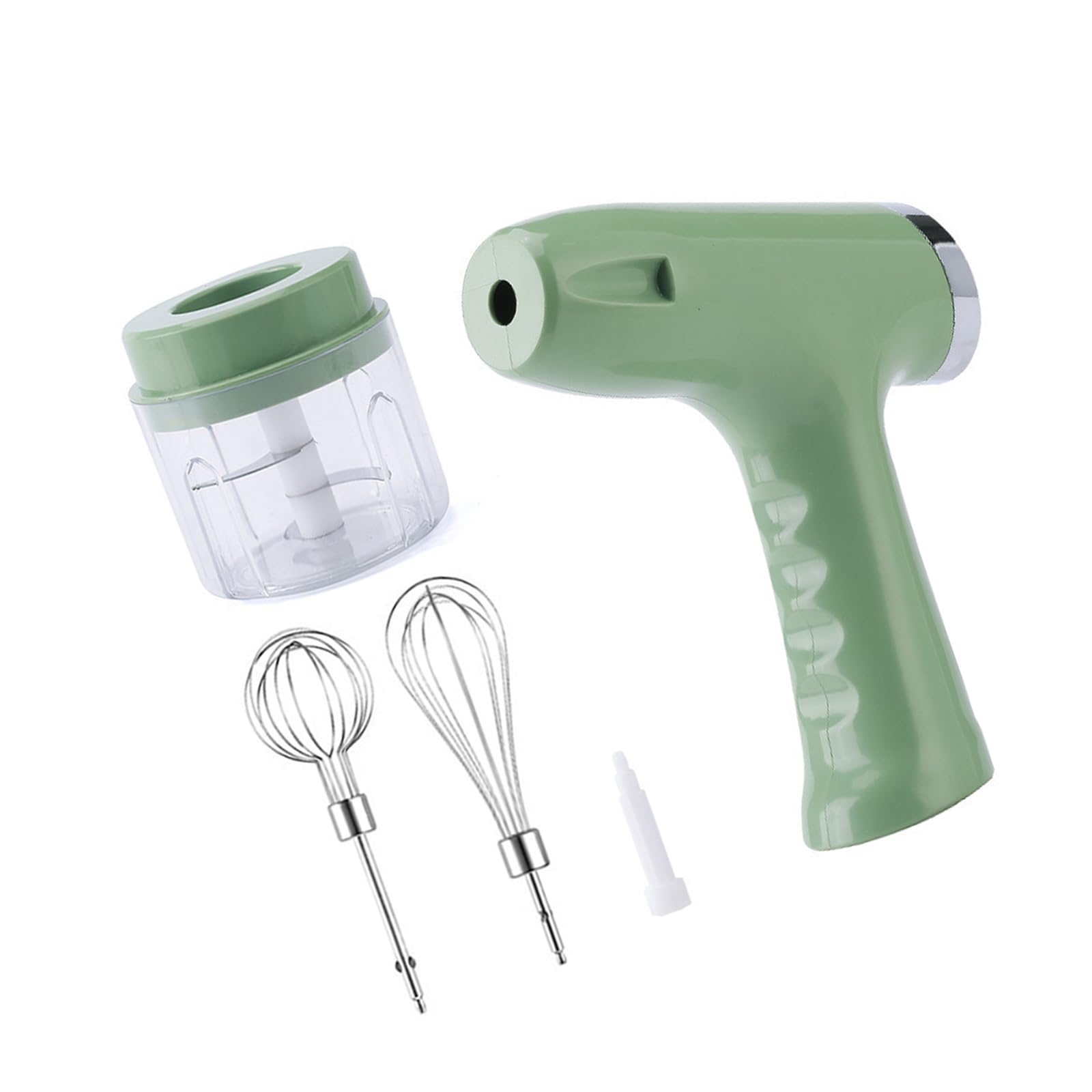 MALSSE Ergonomic Whipping and Mixing Device Miniature Food Processor Electric Eggs Beater Whisk Hand Mixer Electric Hand Combiner