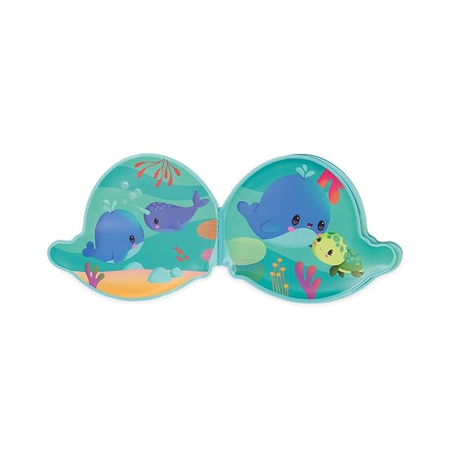 Foto 5 de 8 de Janod - Libro de Baño Ballena Juguete de Bañera para Bebés - 8 Páginas Ilustradas