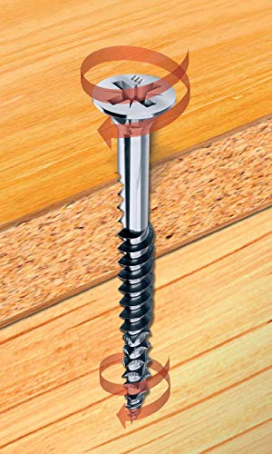 #10 x 3", (25 pcs), Stainless Flat Head Phillips Wood Screw, 18-8 (304) Stainless Steel Screws by Persberg P100-89 - Image 4