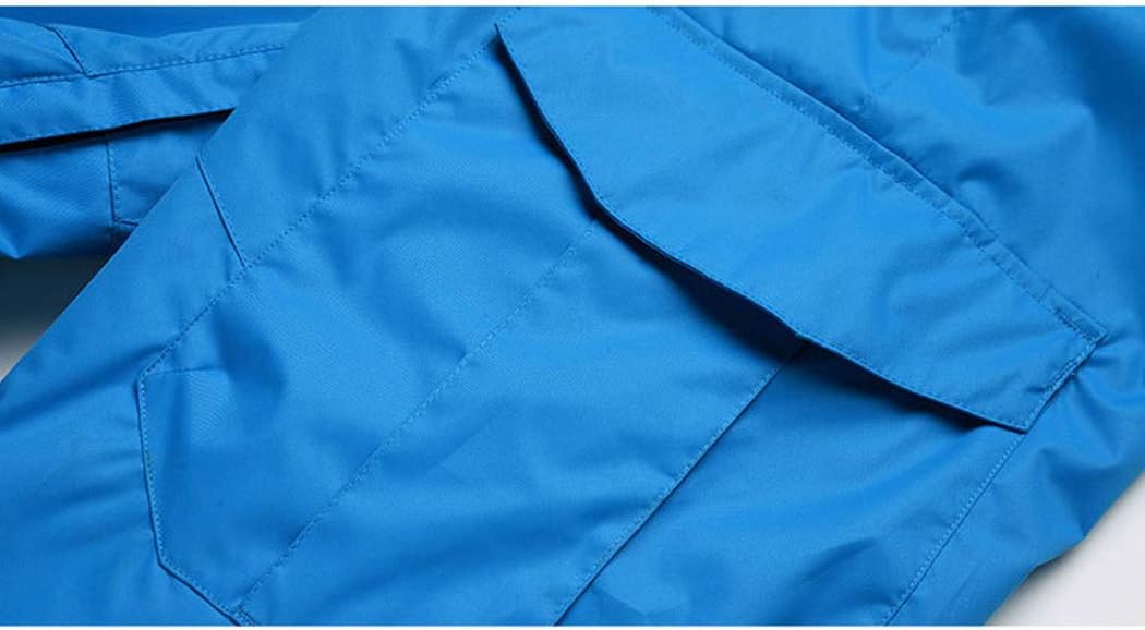 Men's Waterproof Ski Suit Winter Warm Windproof Hooded Jacket and Pants Snowsuit Set