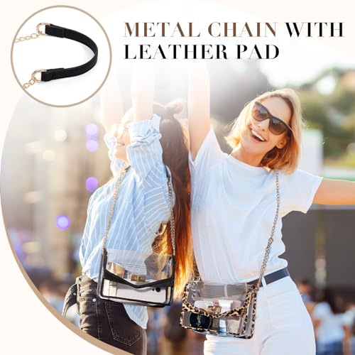 Image of Missnine Clear Bag for Stadium Events Clear Crossbody Purse Stadium Approved Women Transparent Shoulder Bag for Concerts