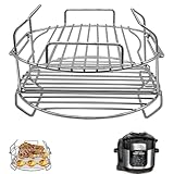 GCQ Air Fryer Accessories for Ninja Foodi OP450UK OP500UK 7 in 1 7.5L Electric MAX Multi-Cooker Pressure Cooker, Stainless Steel Air Fryer Wire Rack Replacement Parts, Dishwasher Safe