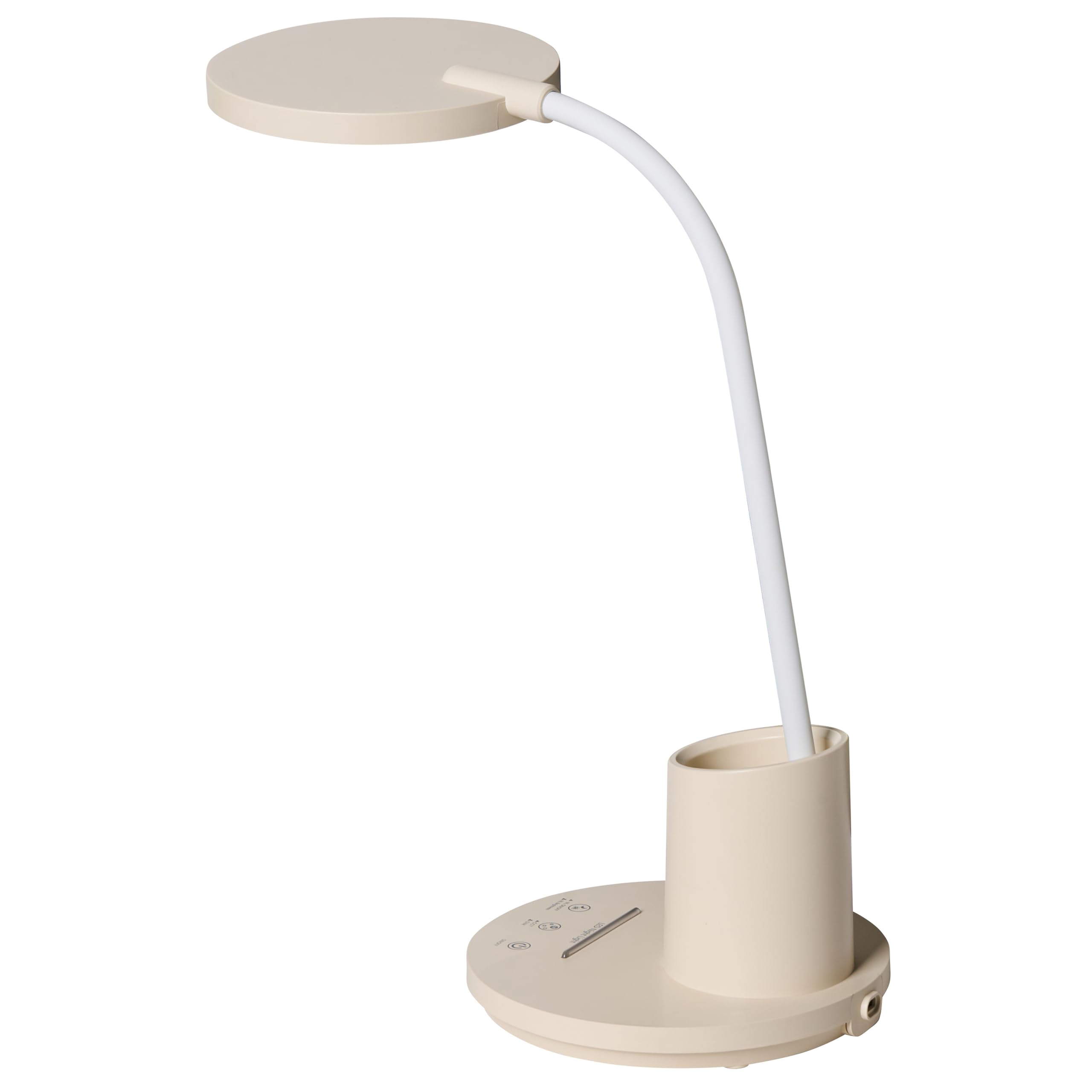 Beliani Schreibtischlampe LED hellbeige verstellbar dimmbar modern für Homeoffice Vela