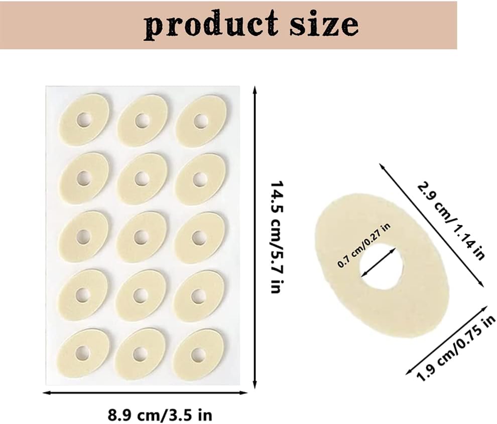 MGUTOD Soft Foam Callus Cushions Round - Corn Cushion Pads Self Stick Adhesive 75 Count Sticker Callus Pads Reducing Rubbing Cushions for Pain Relief Toes (Beige) : Health & Household