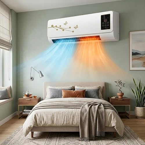 Wall Air Conditioner No Window, Mini Split AC/Heating System, Small