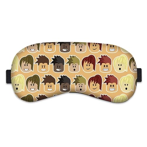 ロブロックス アイマスク 睡眠用 男女兼用 可愛い 面白い 遮光 眼罩 安眠 快眠 キャラクターグッズ 不眠 昼寝 旅行 飛行機 光漏れなし 通気性 圧迫感なし 低反発素材 サイズ調整自由