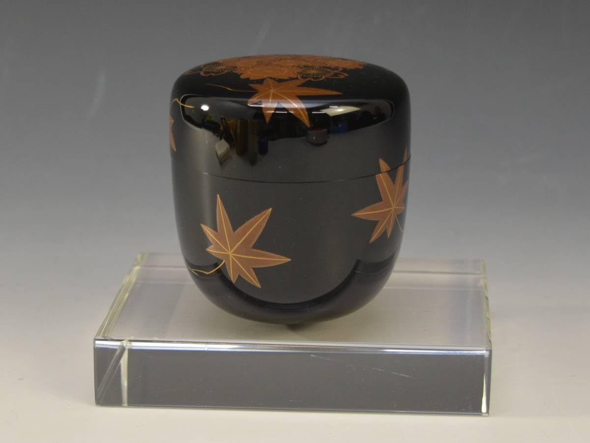 Amazon.co.jp: 輪島塗 平田正雄作 正一銘 雲錦蒔絵棗 共箱共布栞