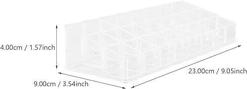 Miniatura 2 de Vaguelly Acrylic Lipstick Storage Box 24 Slots 3X8 Makeup Organizer Cosmetic Display Case Desktop Organizer for Lipstick and Nail Polish Collections