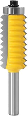 Xianglaa-Router bit, V Joint Bits Finger Joint Glue Milling Cutter for Wood Tenon Woodwork Cone Tenon Milling Tenoning Machine, 8mm Shank, (Cutting Edge Length : 8X55)