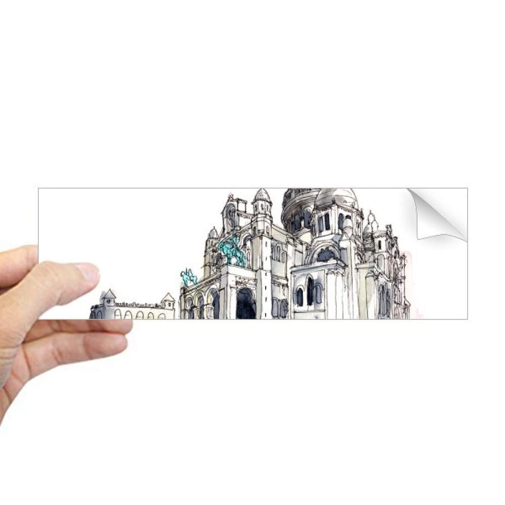 Sticker rectangulaire Sacré-Cœur Paris de haute finition vitrage