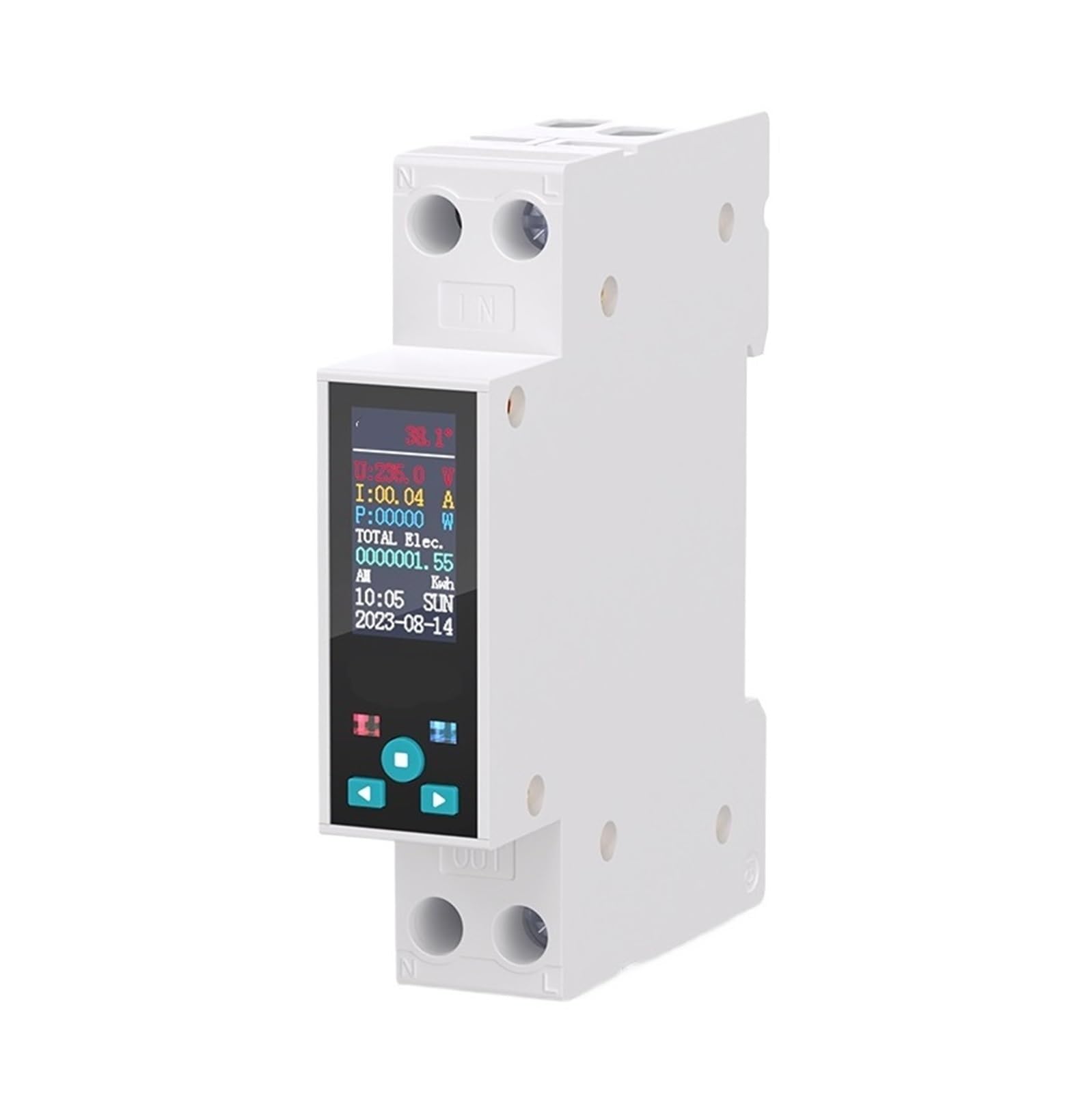 Interruptor disyuntor 50A para programar el termo eléctrico y medir consumo en casa 3