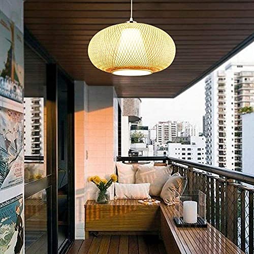 Lampe Suspendue Naturelle en Rotin Tressé pour Créer une Ambiance Bistrot et Café Chic