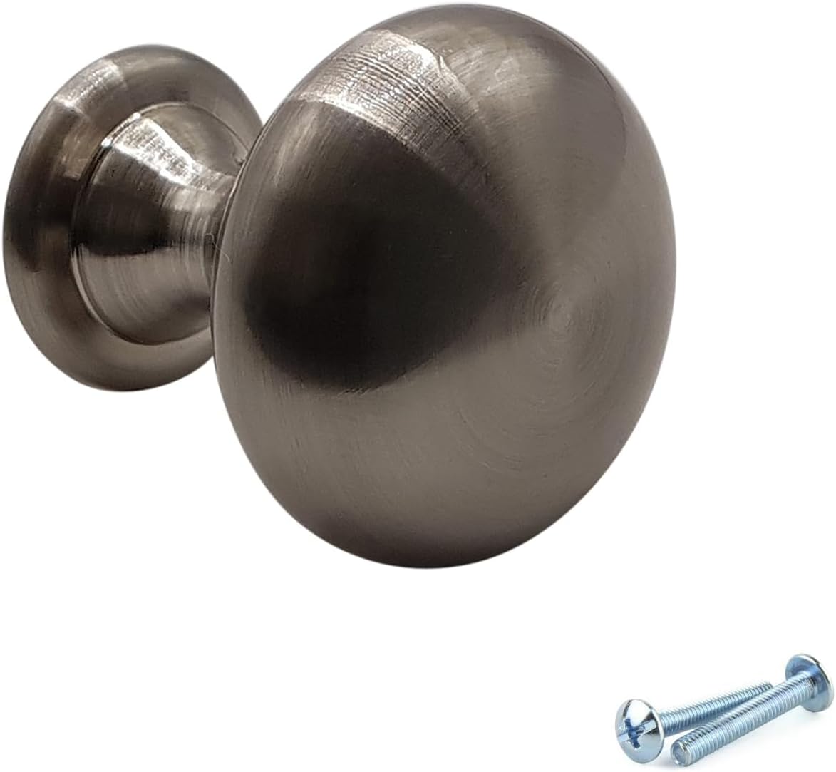 M4TEC Door Knobs for Kitchen Cupboard Door Handles, Kitchen Cabinet Handles, and Drawers, Interior Furniture Brushed Nickel Bedroom Furniture Door Pull Handles - VH4 Series: 29 mm