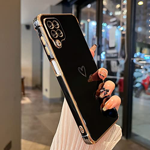 Coque Samsung Galaxy A12 chic à motif cœur, l'idée cadeau tendance pour filles et femmes