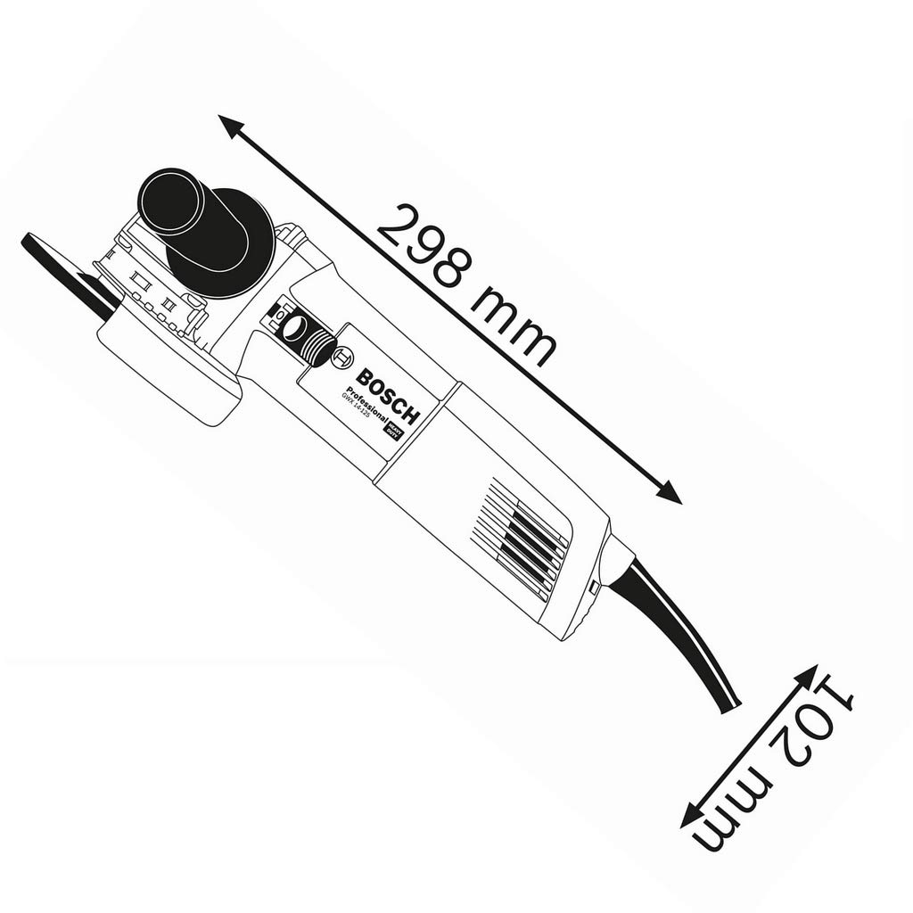 Bosch Professional GWX 14-125 Smerigliatrice Angolare, 1400 W, Attacco X-Lock, Diametro Disco 125 mm, in Scatola di Cartone, 06017B7000