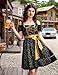 GloryStar Women's German Dirndl Dress Costumes for Bavarian Oktoberfest Carnival Halloween Black-Jacquard L