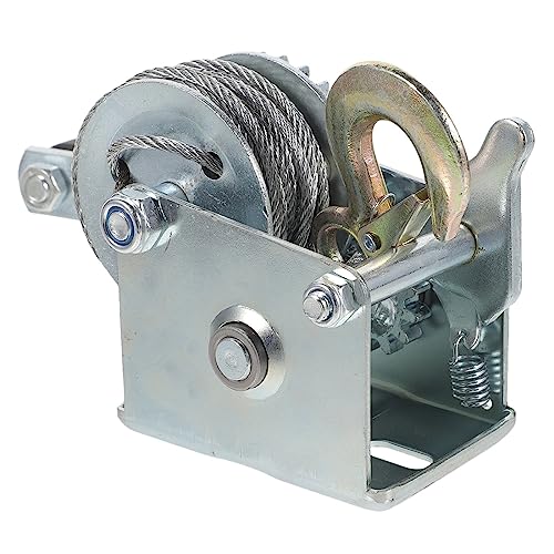 Winche eléctrico manual mini 500LBS con cable acero 7m miniatura 2