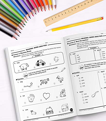 Spectrum Test Practice 1st Grade Workbooks, Math, Language Arts, and Reading Comprehension Grade 1 R