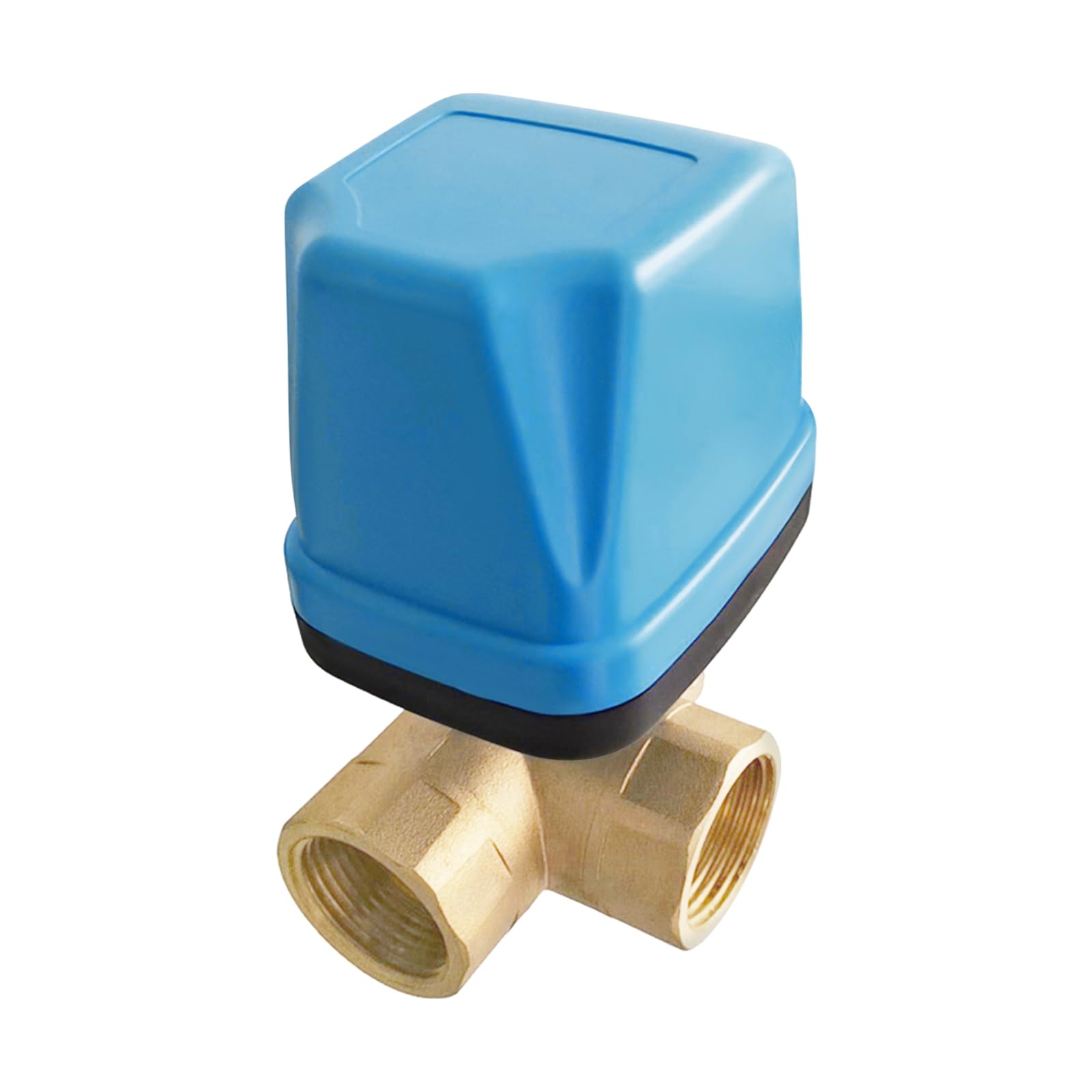 Válvula solenoide de 3 vías, 230 V, riego 12 V, válvula de bola de motor solenoide, válvula automática de protección contra heladas DN25, válvula de bola eléctrica de 3 vías, latón G1-1/4, 230 V CA