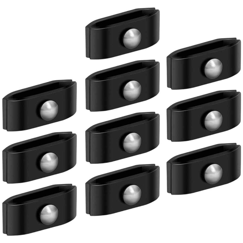 Fituenly 10Pcs Fence Connectors, Metal Fence Post Brackets, Multifunctional Fence Connector Bracket for Balcony Stairs Railing