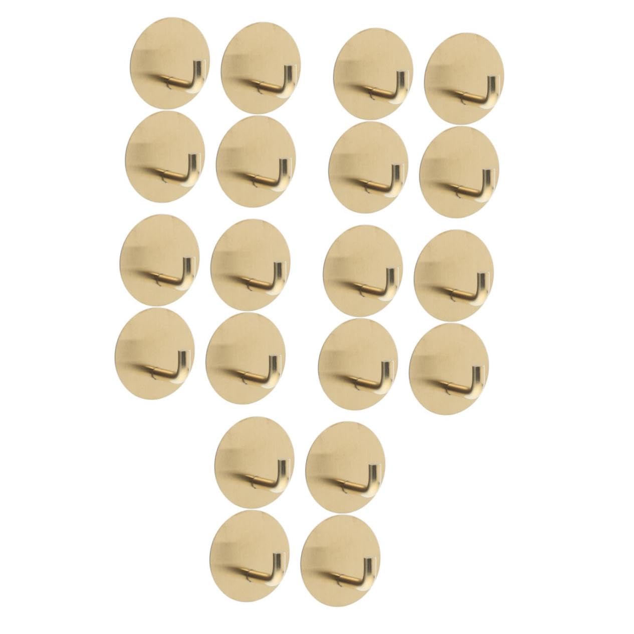 NUOBESTY 5 Series Gancho De Acero Inoxidable Ganchos De Baño Para Toallas Pegarse En Los Ganchos De Las Toallas Gancho Para Toallas De Cocina Gancho Autoadhesivo Golden 4 Piezas X 5