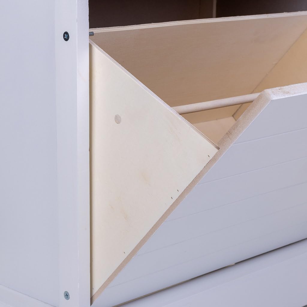 WANDERLUST DECO Zapatero de Madera Blanco 50x28x58