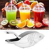 ARMYJY Stainless Steel Lemon Slice Squeezer Fish Shaped Hand Juicer Citrus Lime Orange Fruit Press Manual Juice Crusher - Image 3