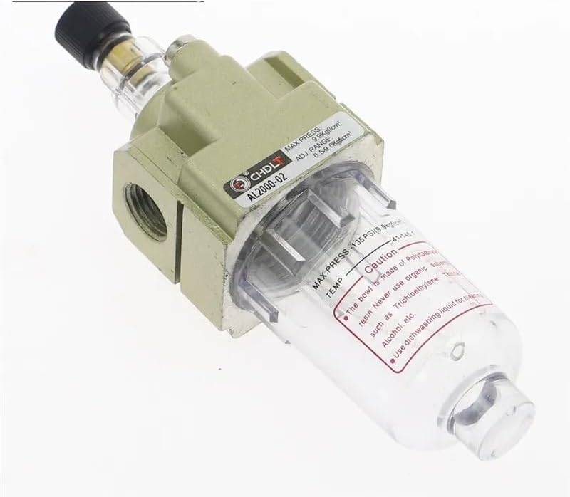 1pc AL2000-02 G1/4 Gas source processor oil mist Air Oiler Pneumatic Oil Fog Lubricator EU Fittings(AL2000-02-SM20PM20,AL2000-02)