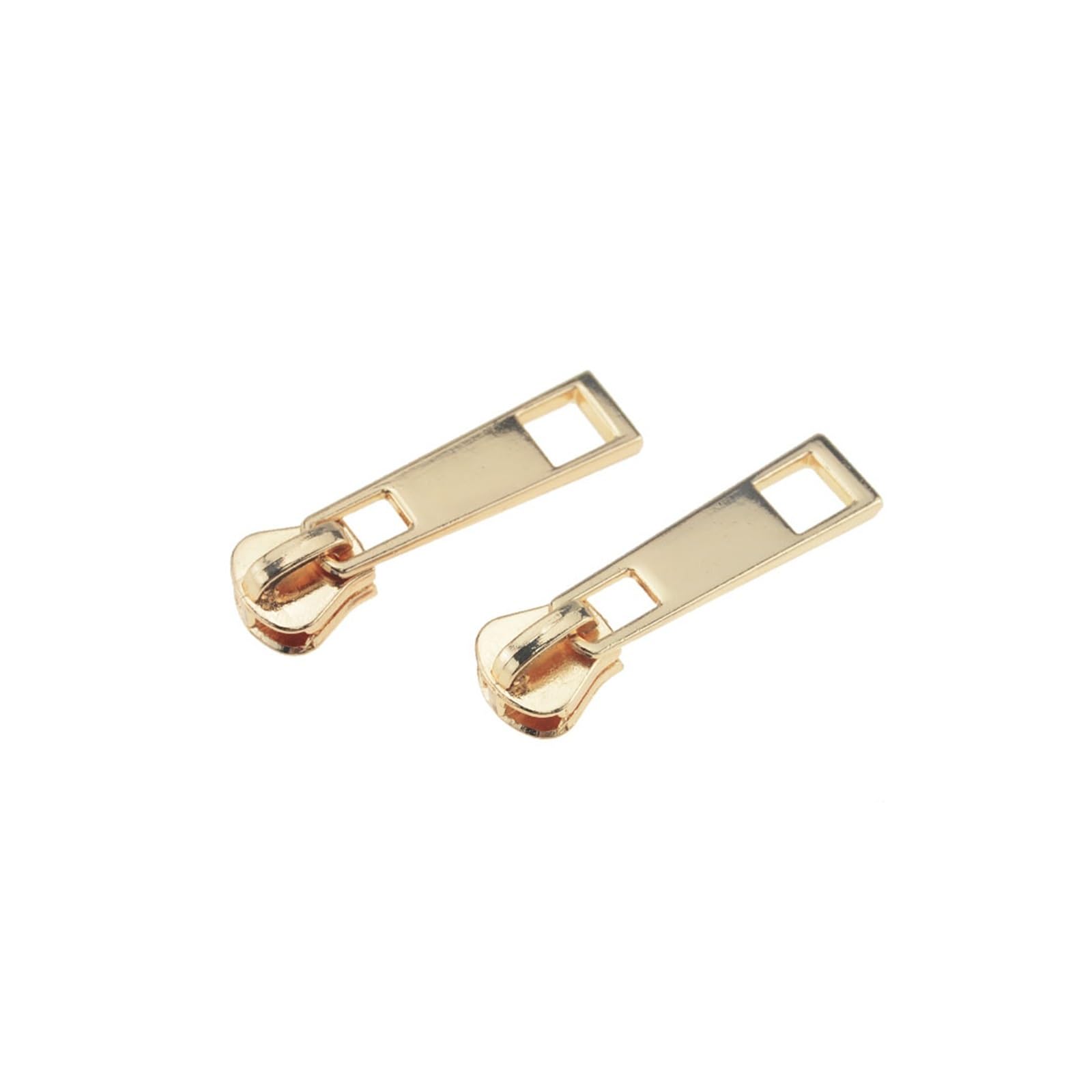 Tirones para deslizamientos de cremallera de metal 10 Uds. N. ° 5# cabezal de resina/nylon/Metal protección del medio ambiente pulido cabezal de corredor con cremallera(Silver,10 PCS FOR RESIN-5#)