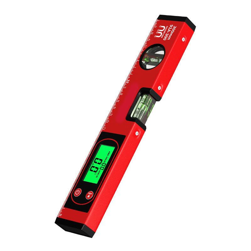 XOYO Digital Spirit Level (300mm) LCD Smart Display Torpedo Level | Inclinometer Angle Gauge Finder Protractor | Aluminum Frame with Horizontal/Vertical Bubble Vials | Magnetic Base Spirit leveller-image-20