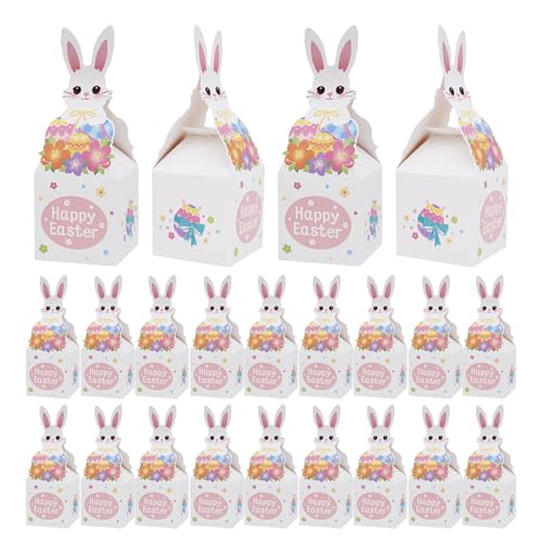 Cajas de Pascua para dulces | 24 paquetes para dulces divertidos decoraciones, cajas de regalo de Pascua para caramelos | Para dulces aperitivos decoración primavera familia casa cumpleaños