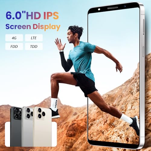 Téléphone Android déverrouillé 4G LTE avec écran 6 pouces et double SIM noir - 2