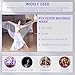 PTMTFYL Isis Wings, Belly Dance Wings, Big Angel Wings, Professional Dance Wings with Telescopic Stick, 360 Degree Performance Costume Wings for Adults Women Carnival Christmas Halloween (White)